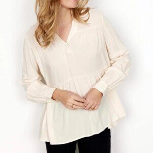 SOYA CONCEPT women's cream blouse XS
